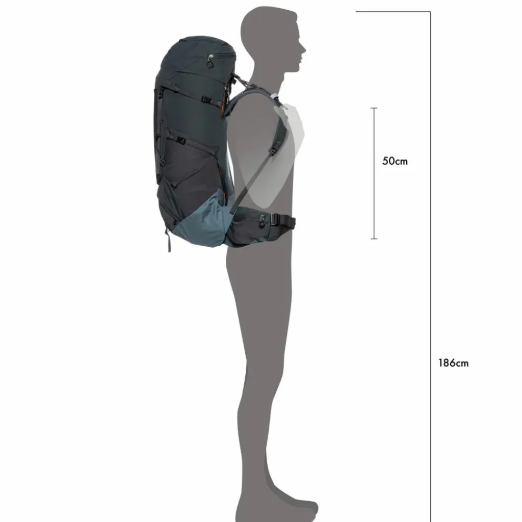 Hot · Aircontact Core 50+10 Herren Trekkingrucksäcke|Wanderrucksäcke