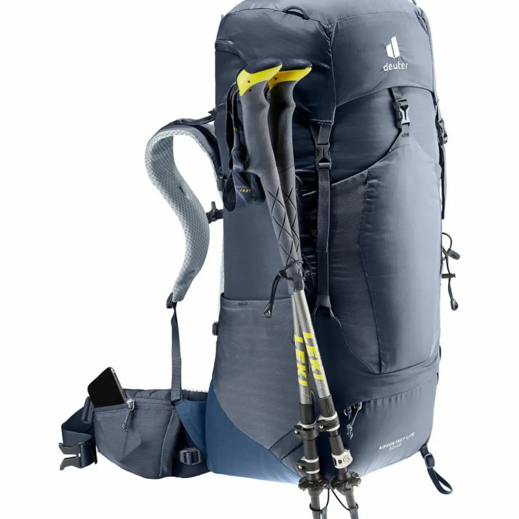 Deuter Trekkingrucksäcke|Wanderrucksäcke<· Aircontact Lite 50 + 10 black-marine