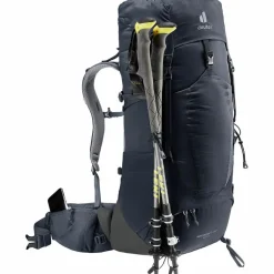 Deuter Trekkingrucksäcke|Wanderrucksäcke<· Aircontact Lite 40 + 10 black-graphite
