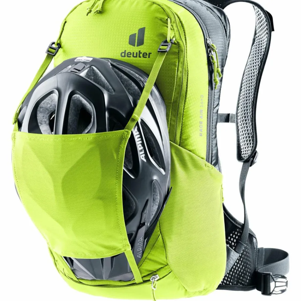 Deuter Fahrradrucksäcke<· Race Air 14+3 citrus-graphite