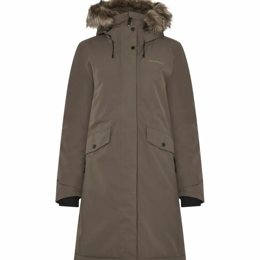Didriksons Winterjacken<· ERIKA 3 mocha brown