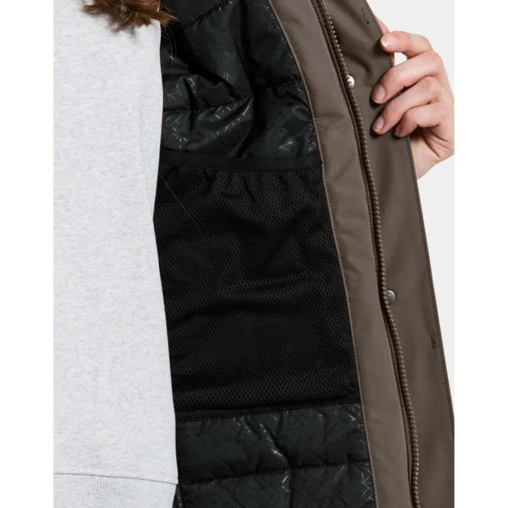Didriksons Winterjacken<· ERIKA 3 mocha brown