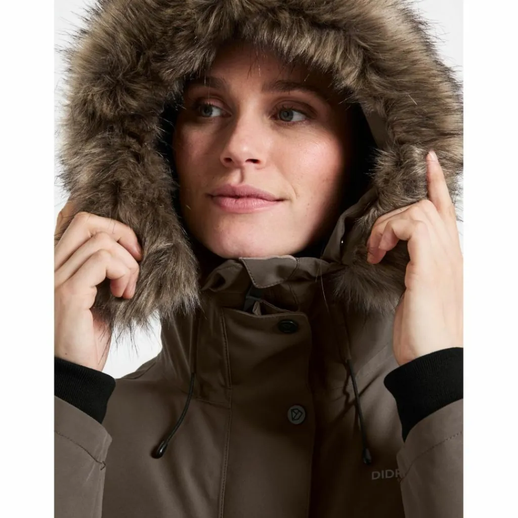 Didriksons Winterjacken<· ERIKA 3 mocha brown