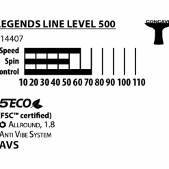 Donic-Schildkröt Tischtennis|Schläger<· Legends 500 bunt
