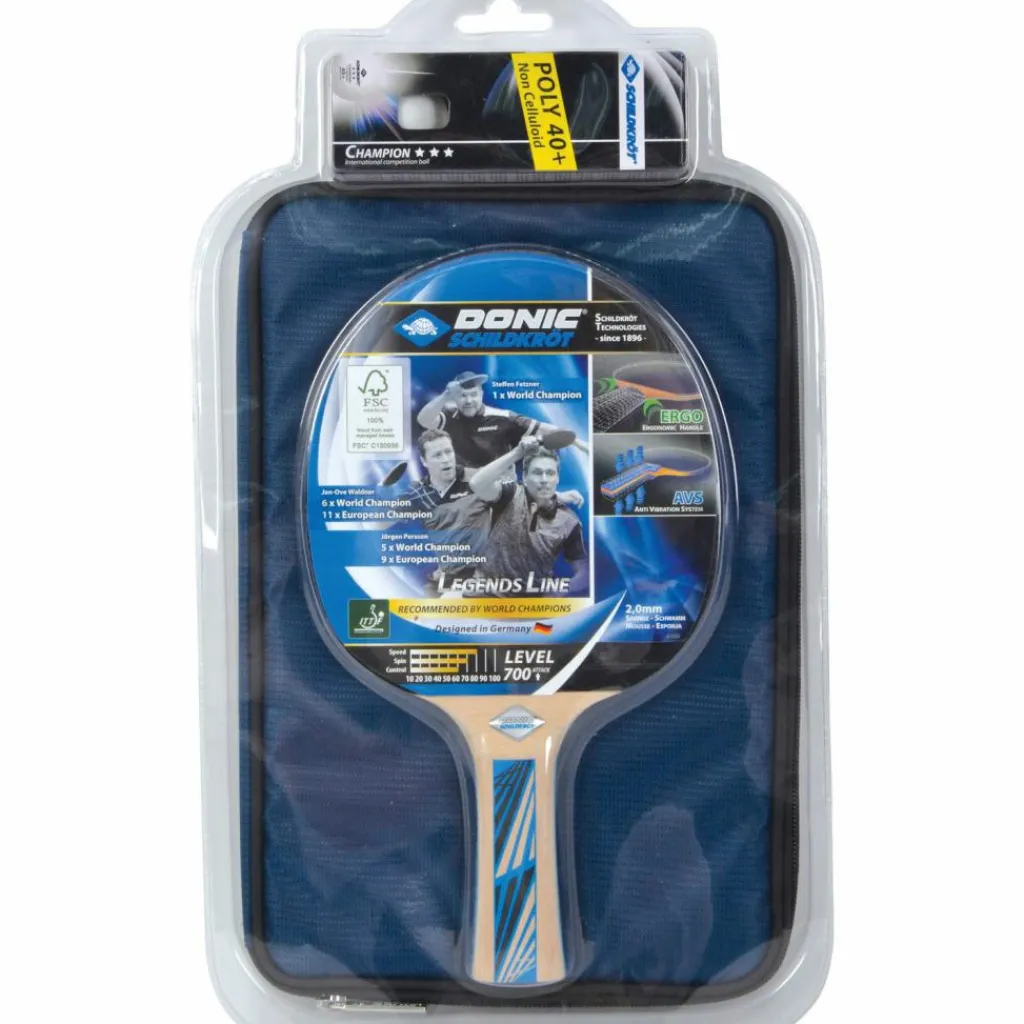 Donic-Schildkröt Schläger<· TT Geschenkset Legends 700 bunt
