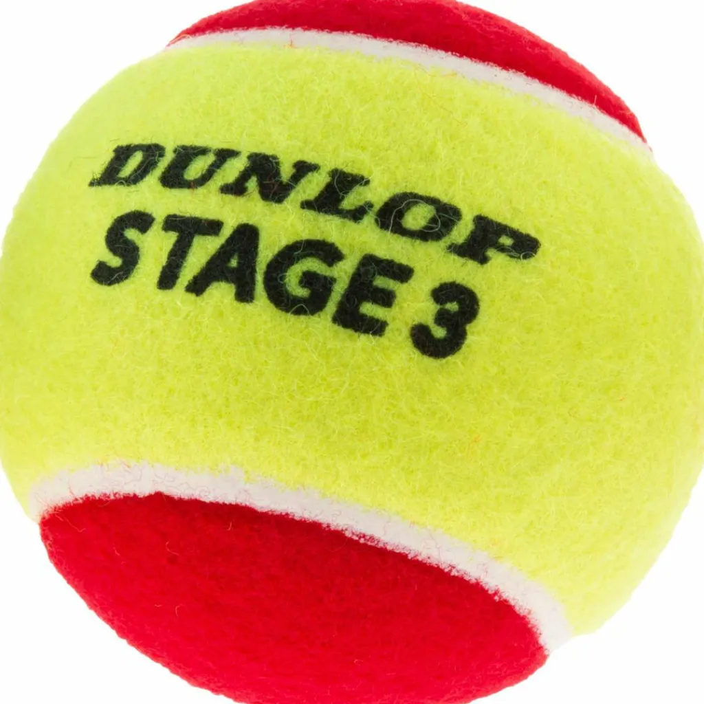 Dunlop Tennis|Bälle<· STAGE 3 RED 3er gelb-rot