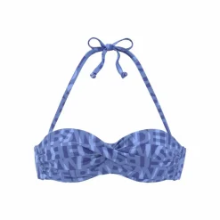 ELBSAND Schwimmen<· Bügel-Bandeau-Bikini-Top blau
