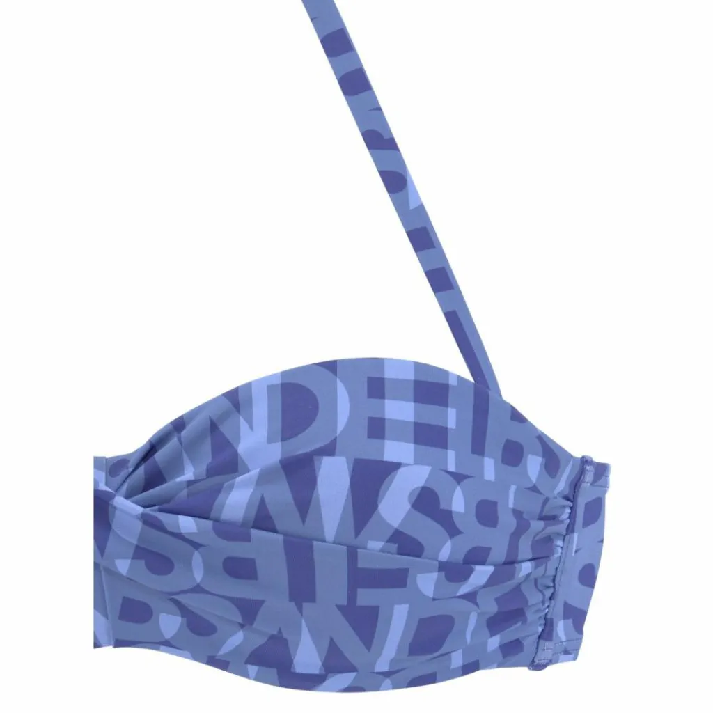 ELBSAND Schwimmen<· Bügel-Bandeau-Bikini-Top blau