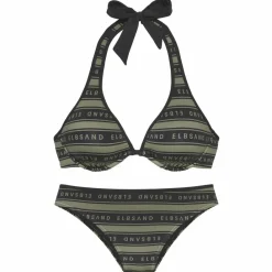 ELBSAND Schwimmen|Schwimmen<· Bügel-Bikini olive-schwarz