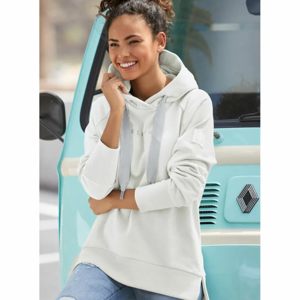 ELBSAND Pullover & Sweats<· Kapuzensweatshirt weiß