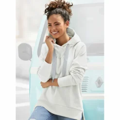ELBSAND Pullover & Sweats<· Kapuzensweatshirt weiß