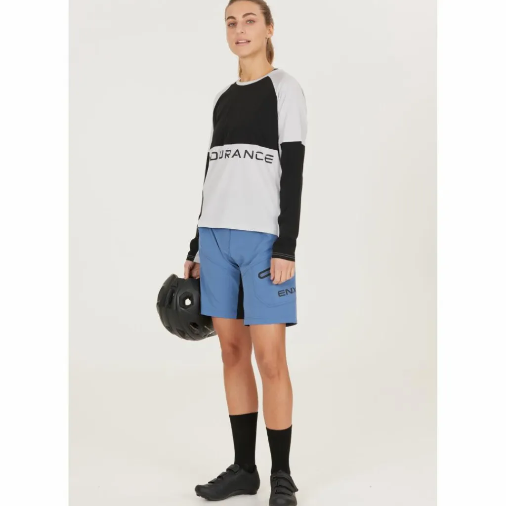 Endurance Radsport<· Jamilla W 2 in 1 Shorts 2183 Moonlight Blue