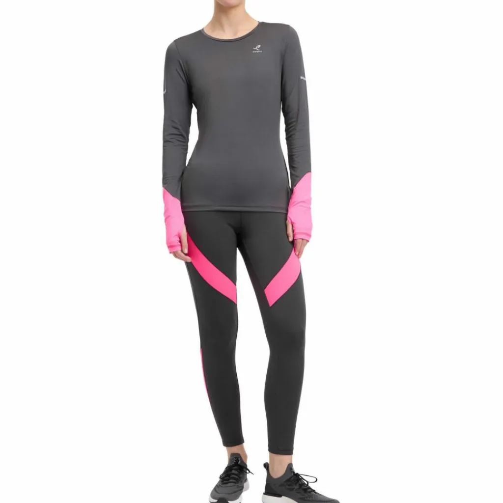 ENERGETICS Laufen|Hosen<· Thea anthracite-pink