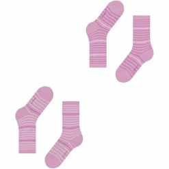 ESPRIT Socken<· Fine Stripe 2-Pack orchid (8621)