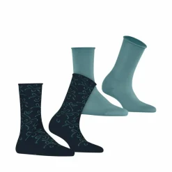 ESPRIT Socken<· Flower Lines 2-Pack sortiment (0040)