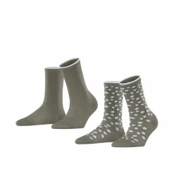 ESPRIT Socken<· Irregular Dot SO 2P leaf (7064)