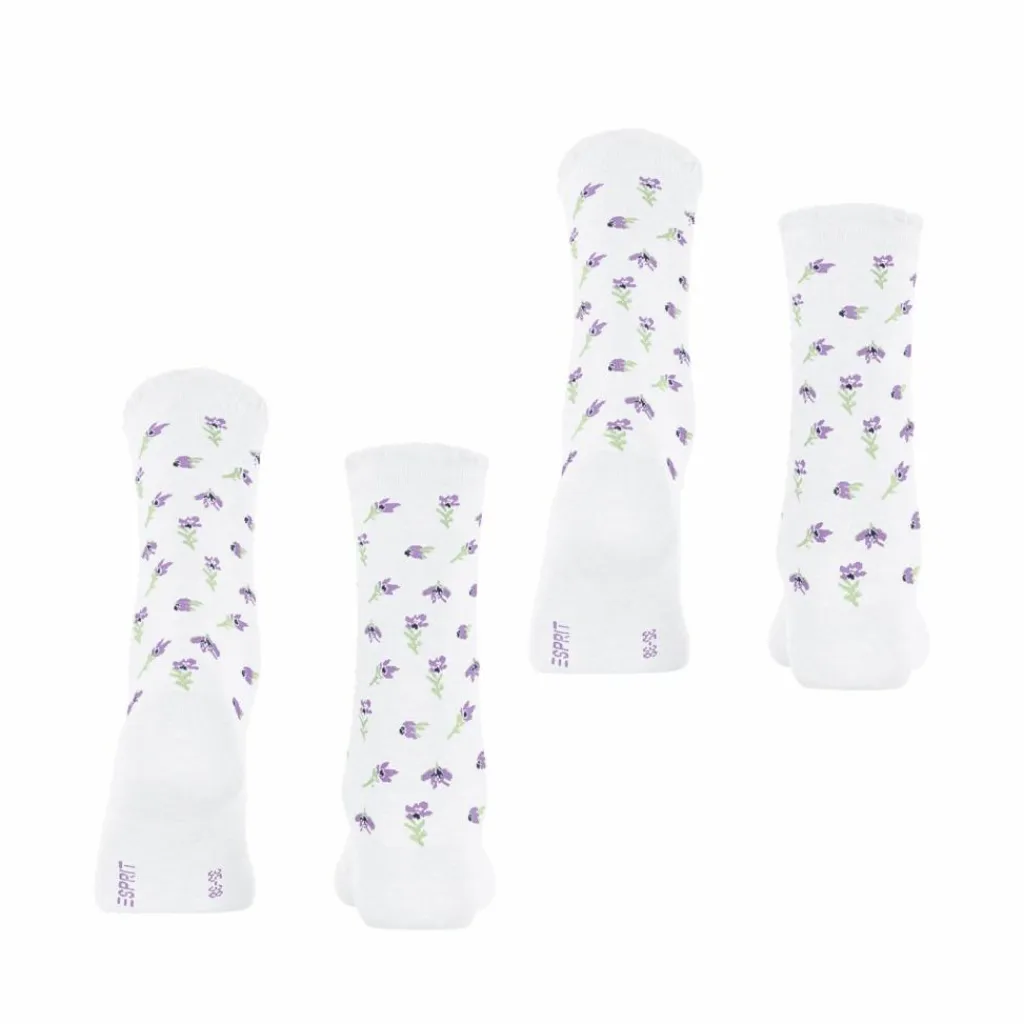 ESPRIT Socken<· Petite Flowers SO 2-Pack white (2000)