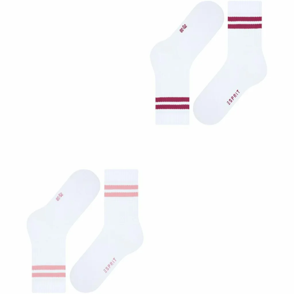 ESPRIT Socken<· Tennis Stripe SO 2-Pack sortiment (0050)