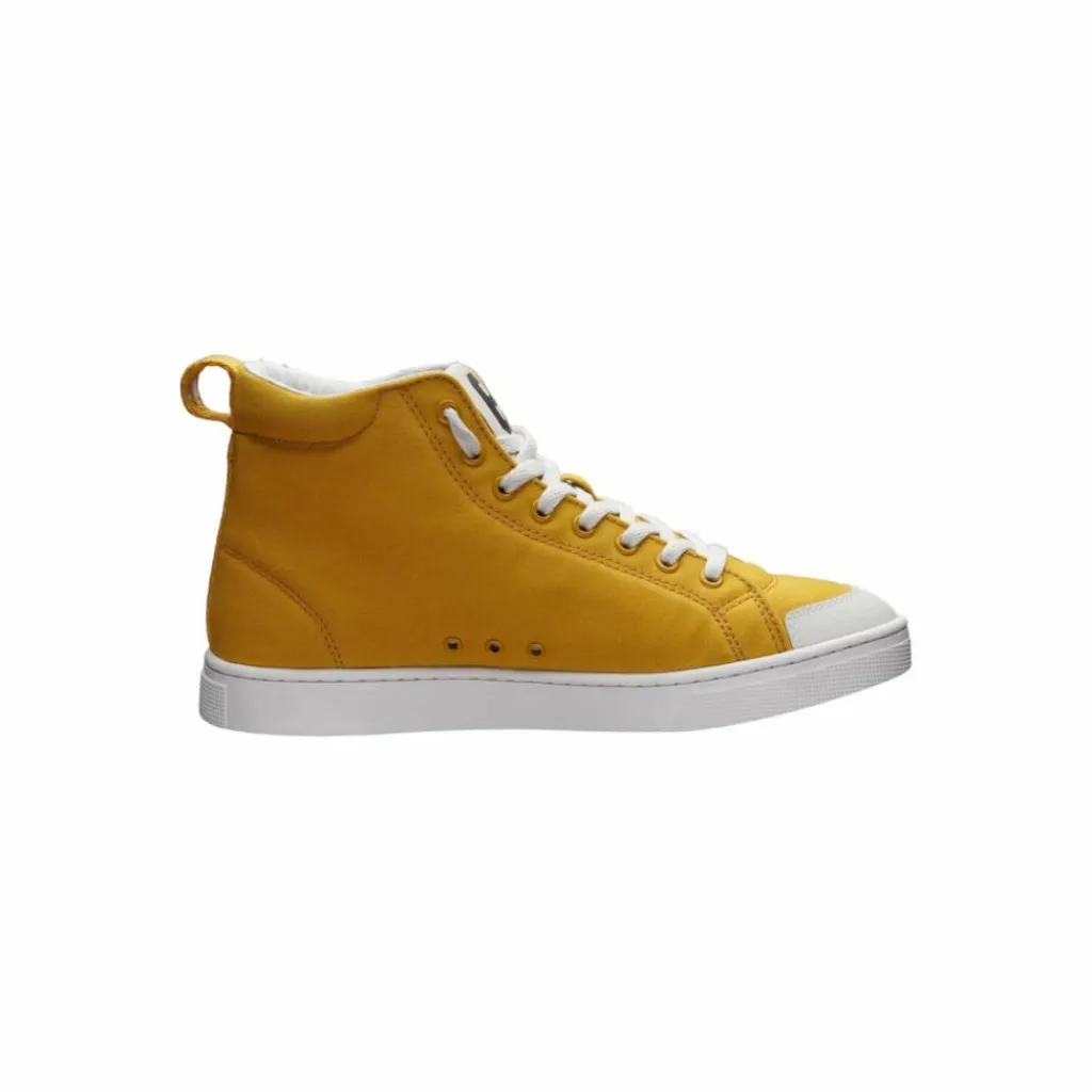 ethletic Skateboarding<· Active Hi Cut Mustard Yellow-Just White