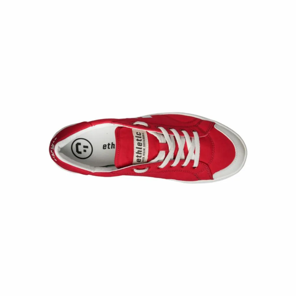 ethletic Sneaker|Sneaker<· Active Lo Cut cranberry red - just white