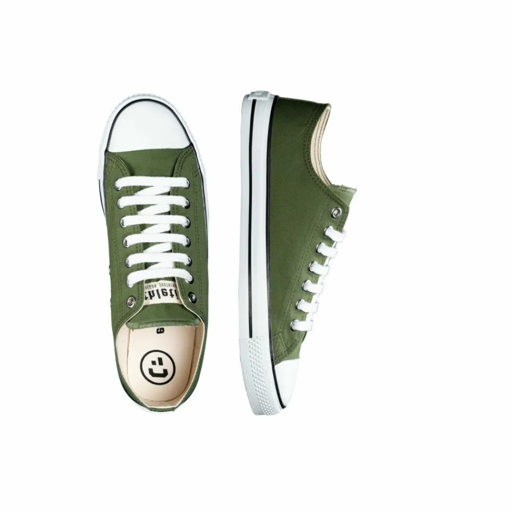 ethletic Skateboarding<· Trainer White Cap Lo Cut camping green just white