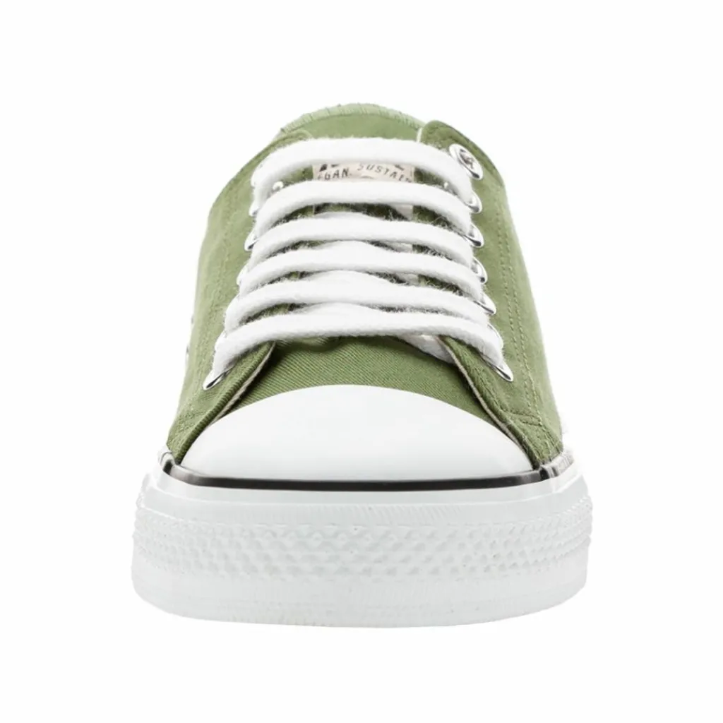 ethletic Skateboarding<· Trainer White Cap Lo Cut camping green just white