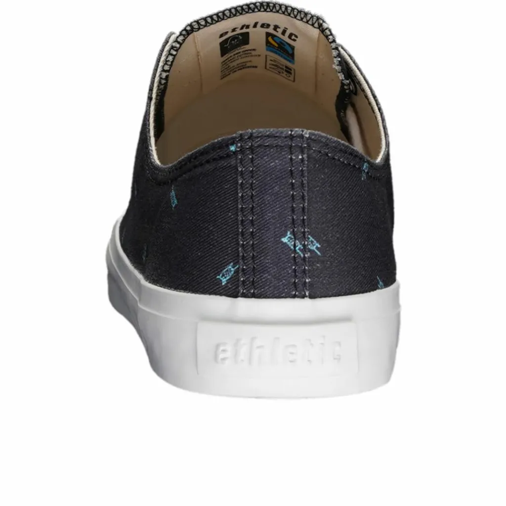 ethletic Skateboarding<· Trainer White Cap Lo Cut snow leopard blue just white