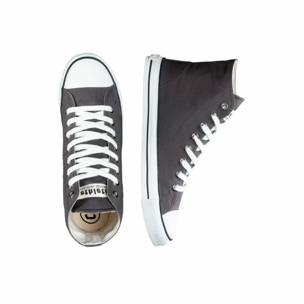 ethletic Skateboarding<· White Cap Hi Cut pewter grey - just white