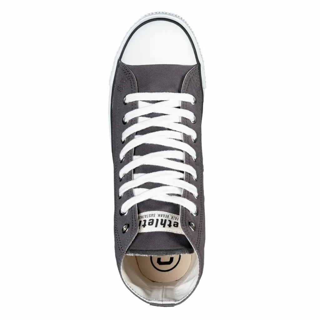 ethletic Skateboarding<· White Cap Hi Cut pewter grey - just white