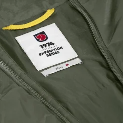 FJÄLLRÄVEN Winterjacken<· Expedition X-Lätt Tannengrün