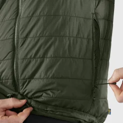 FJÄLLRÄVEN Winterjacken<· Expedition X-Lätt Tannengrün