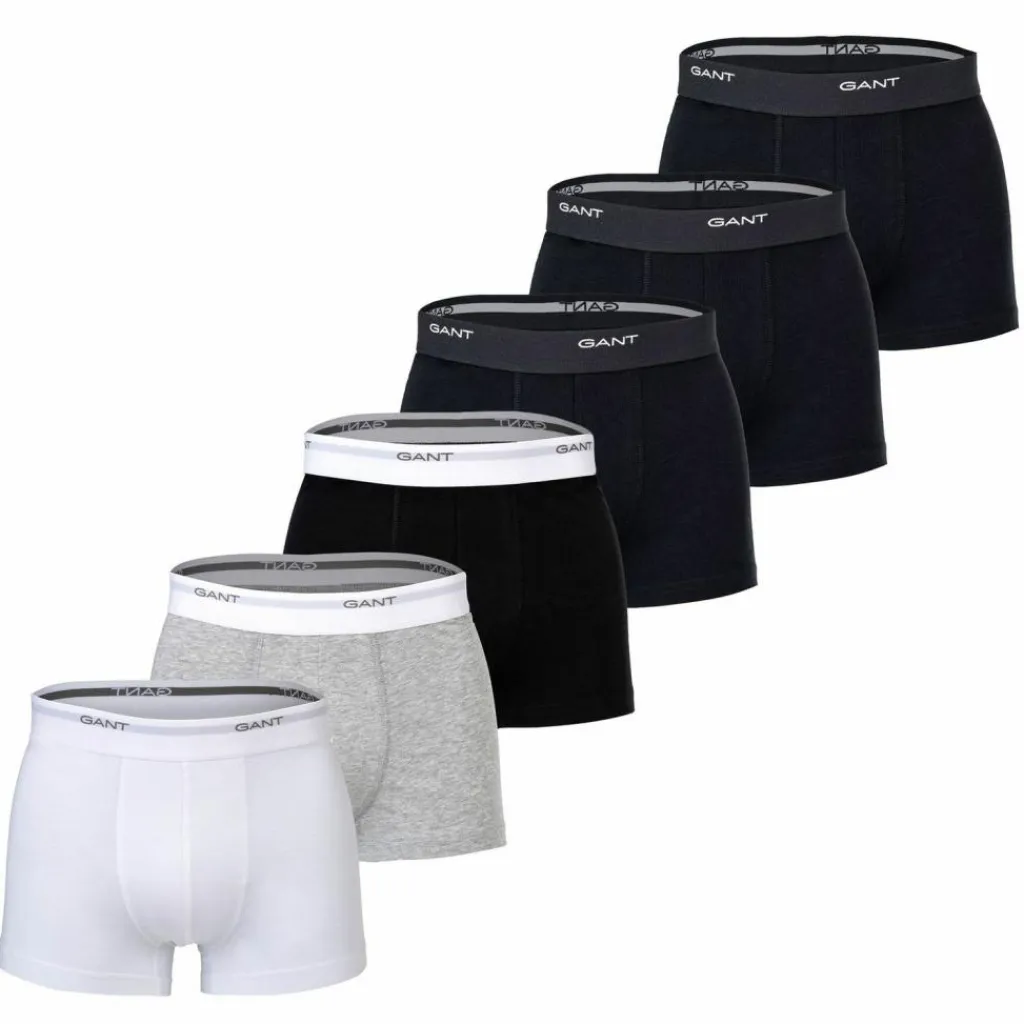 GANT Unterwäsche<· Boxershort Schwarz/Schwarz/Grau/Weiß