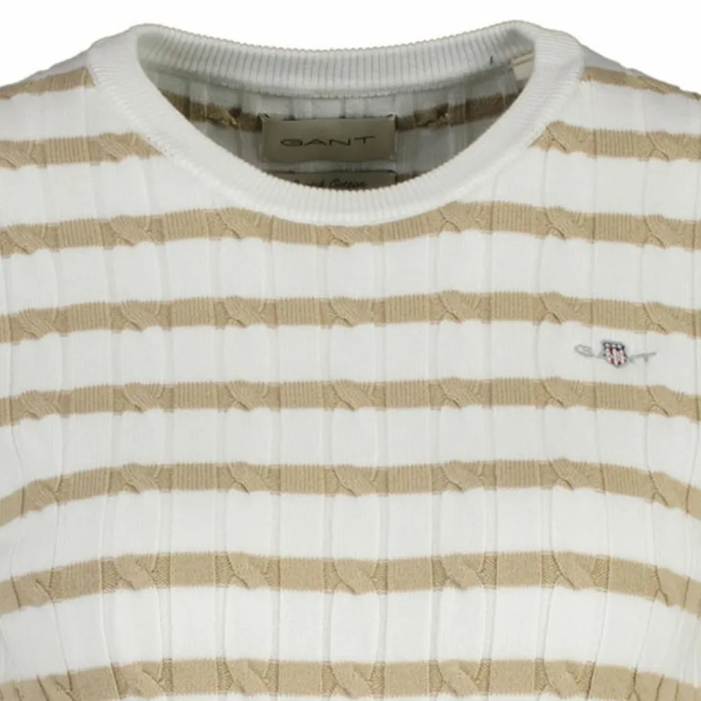 GANT Pullover & Sweats<· Strickpullover Weiß/Beige
