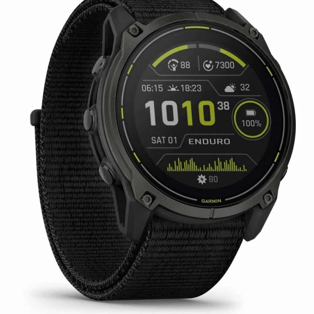 Garmin Trailrunning|Uhren & Tracker<· Enduro 3 Solar Sapphire Titan schwarz-carbongrau