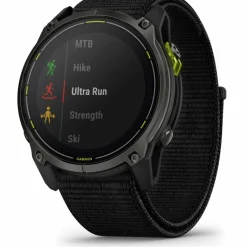 Garmin Trailrunning|Uhren & Tracker<· Enduro 3 Solar Sapphire Titan schwarz-carbongrau
