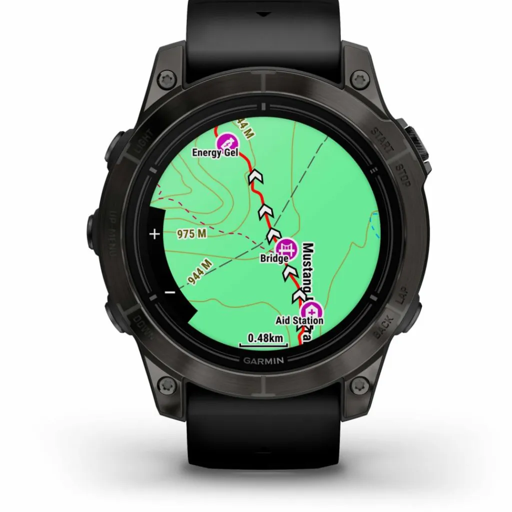 Garmin Uhren & Tracker|Uhren & Tracker<· EPIX PRO 47 MM schwarz-carbongrau titan