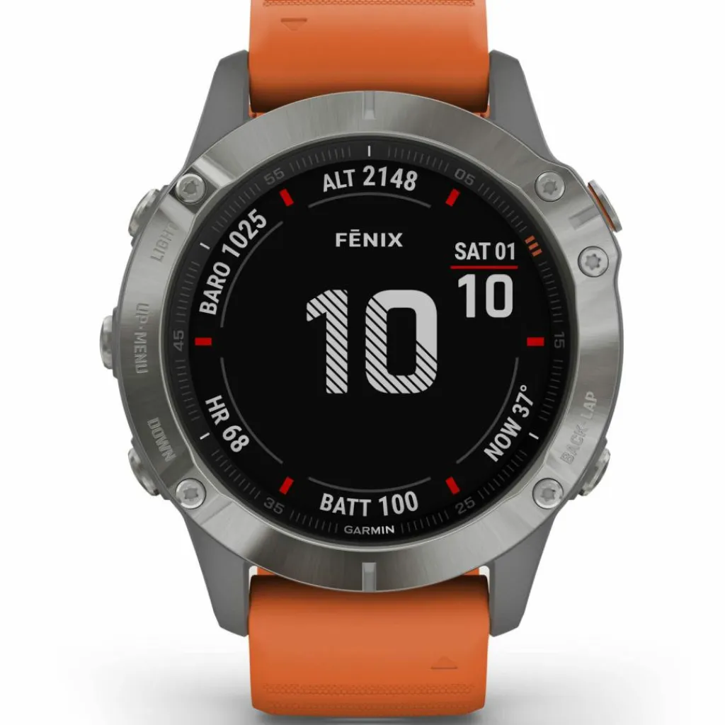 Garmin Uhren & Tracker|Uhren & Tracker<· fenix 6 Pro and Sapphire grau titan