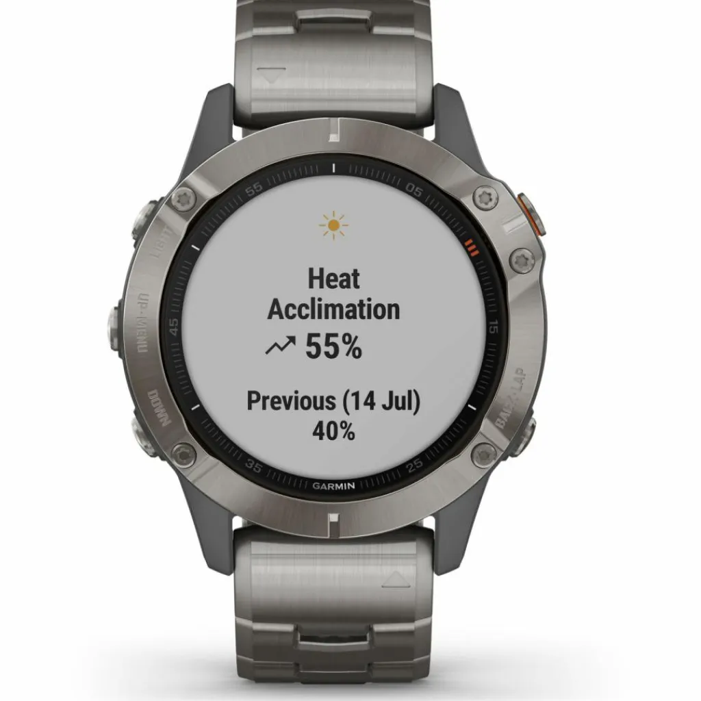 Garmin Uhren & Tracker|Uhren & Tracker<· fenix 6 Pro and Sapphire grau titan