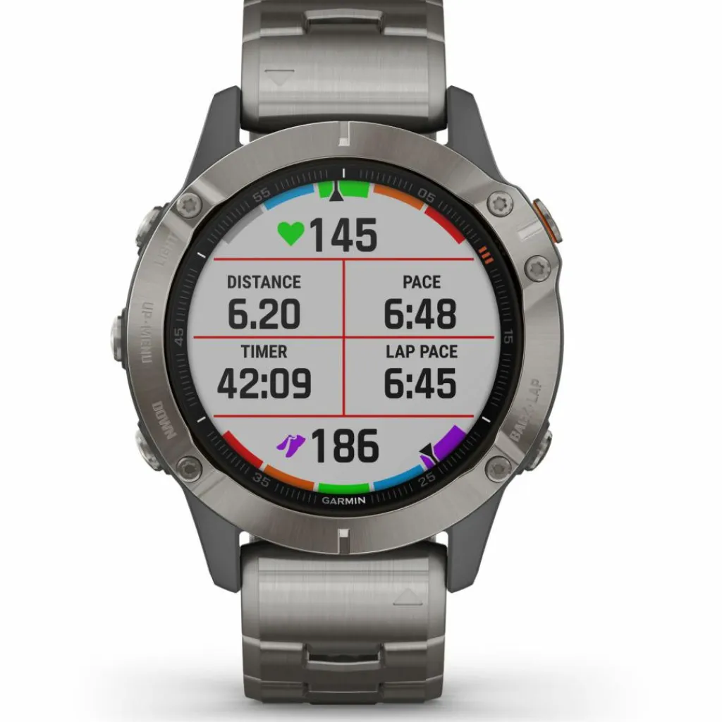 Garmin Uhren & Tracker|Uhren & Tracker<· fenix 6 Pro and Sapphire grau titan