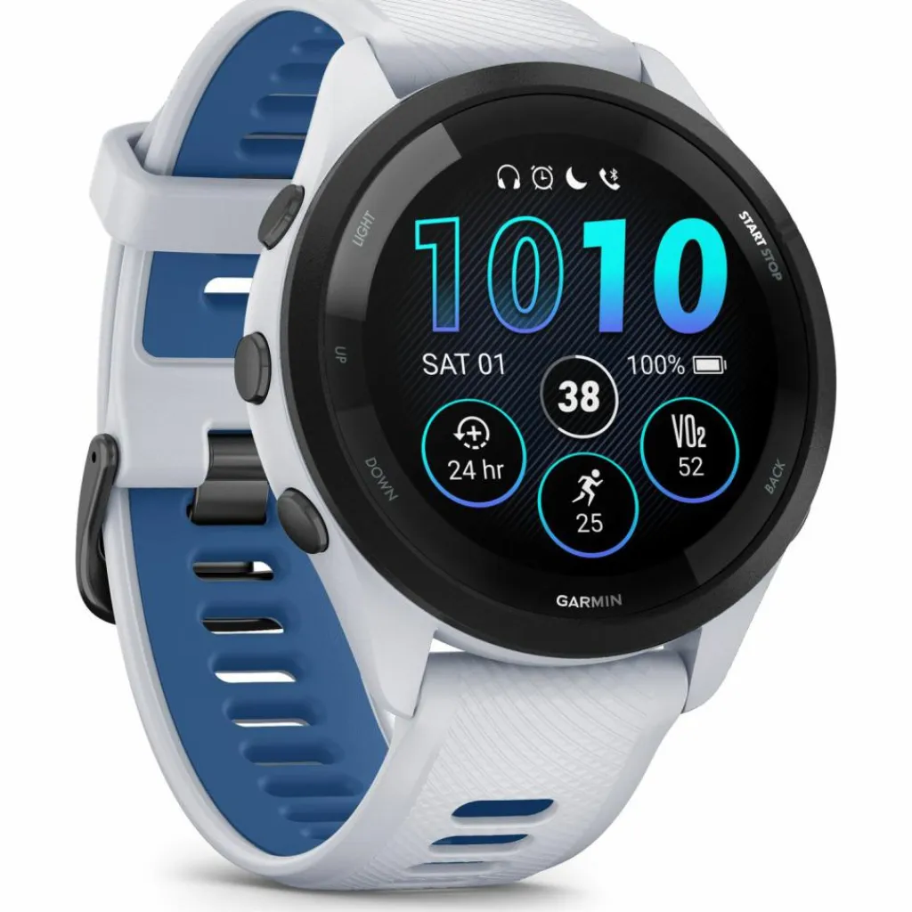 Garmin Uhren & Tracker|Uhren & Tracker<· Forerunner 265 Music whitestone