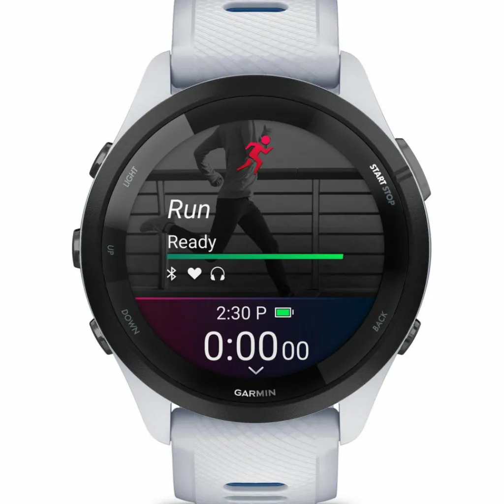 Garmin Uhren & Tracker|Uhren & Tracker<· Forerunner 265 Music whitestone