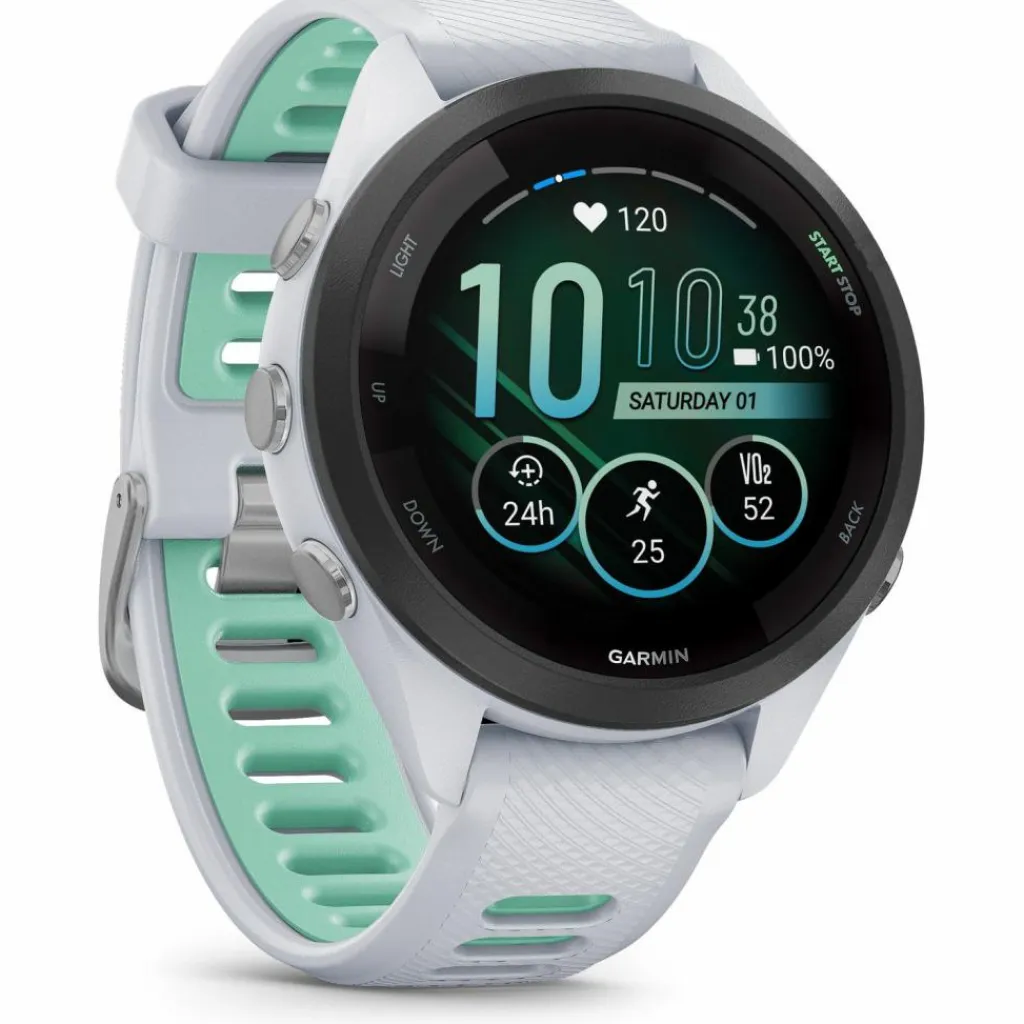 Garmin Wandern|Uhren & Tracker<· Forerunner 265 S Music whitestone