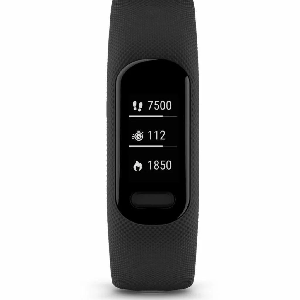 Garmin Uhren & Tracker|Uhren & Tracker<· vivosmart 5 L schwarz