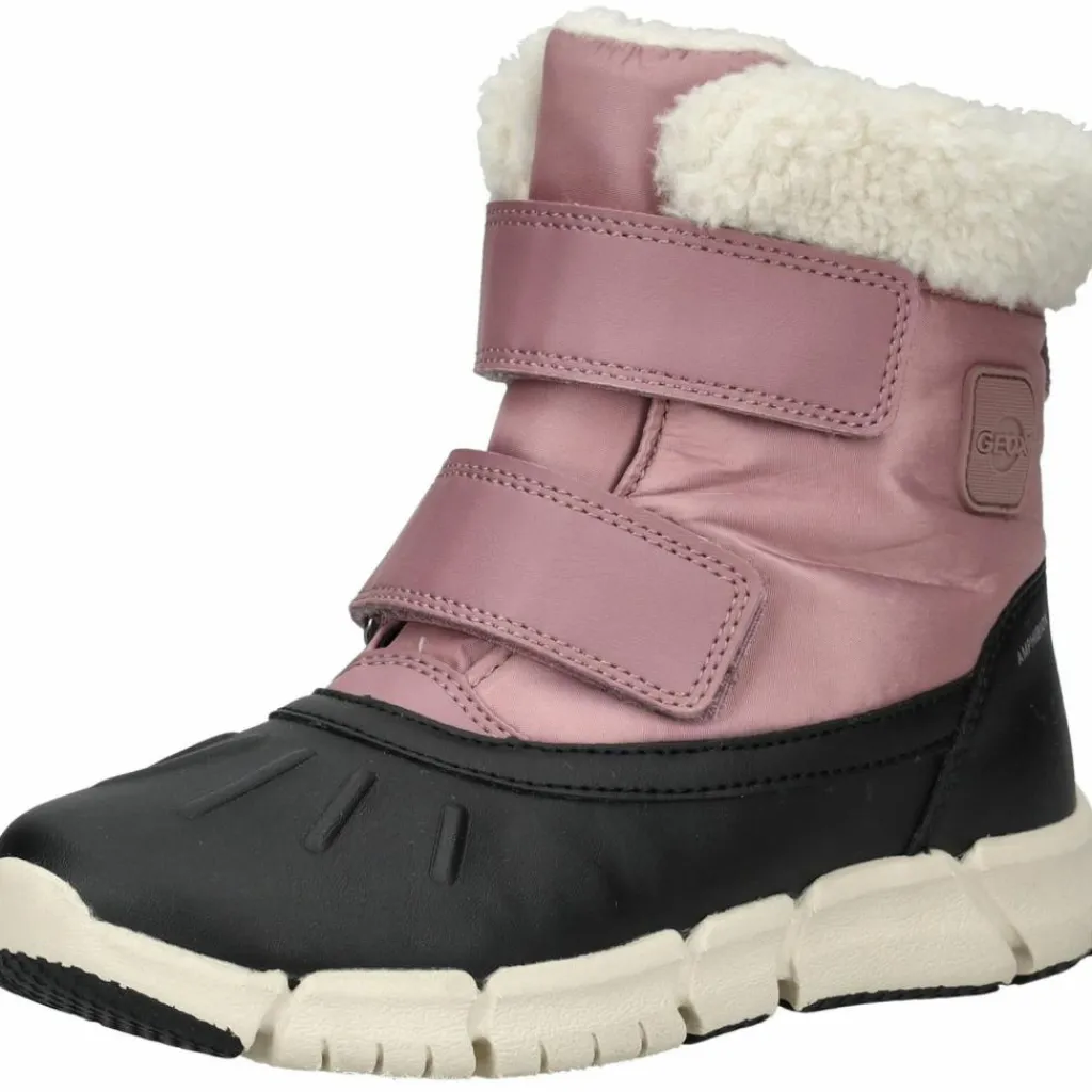 Geox Winterschuhe<· Stiefel Schwarz/Rosa