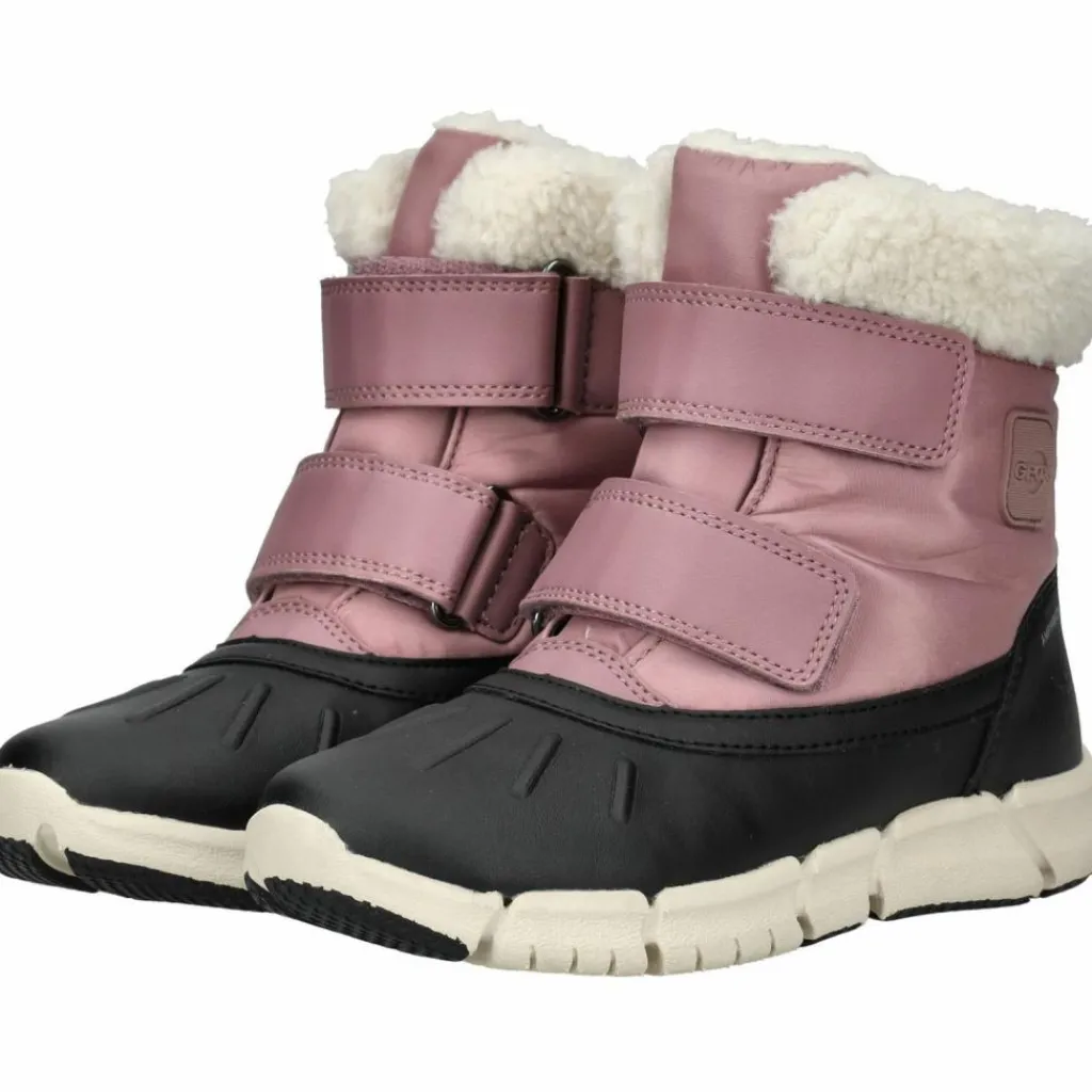 Geox Winterschuhe<· Stiefel Schwarz/Rosa