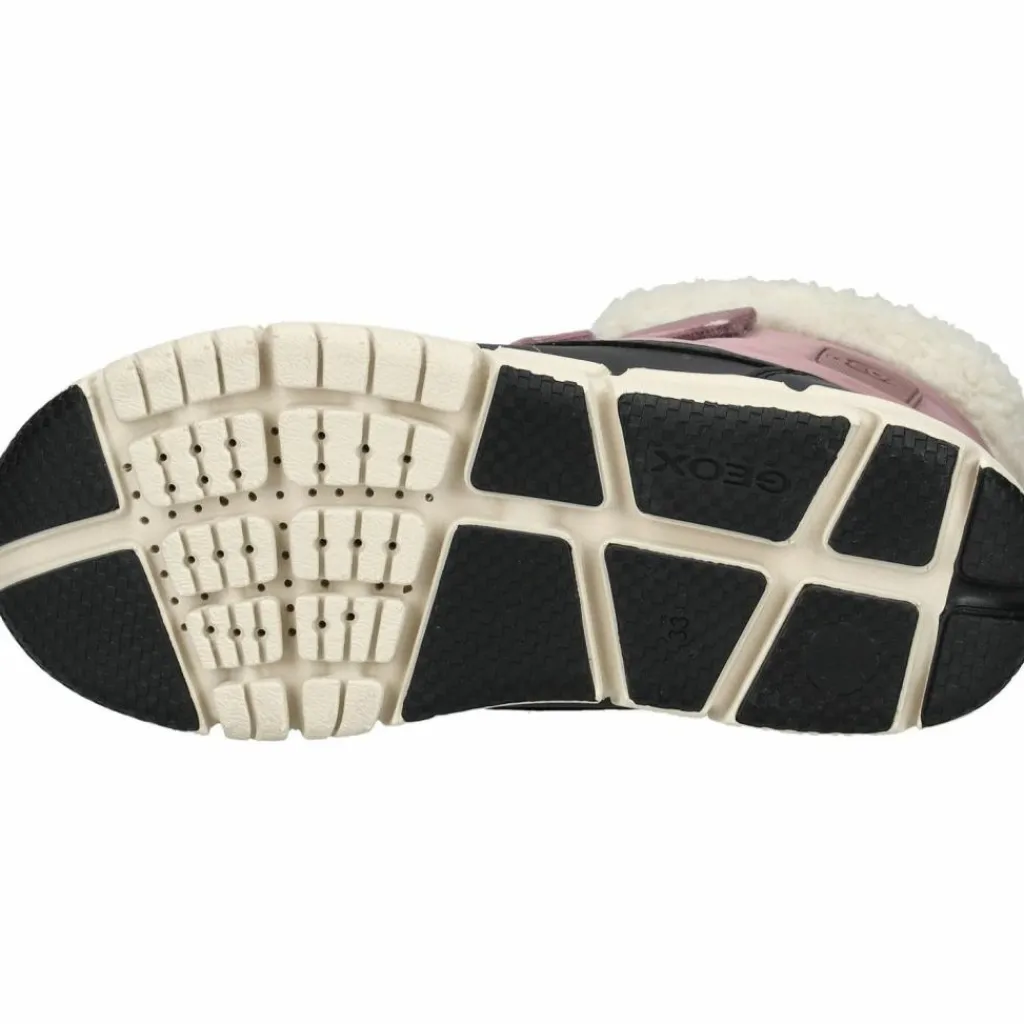 Geox Winterschuhe<· Stiefel Schwarz/Rosa