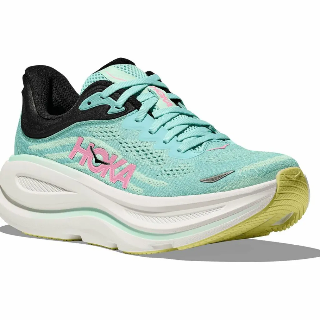 HOKA Laufschuhe<· Bondi 9 blue spark-mint fluorite