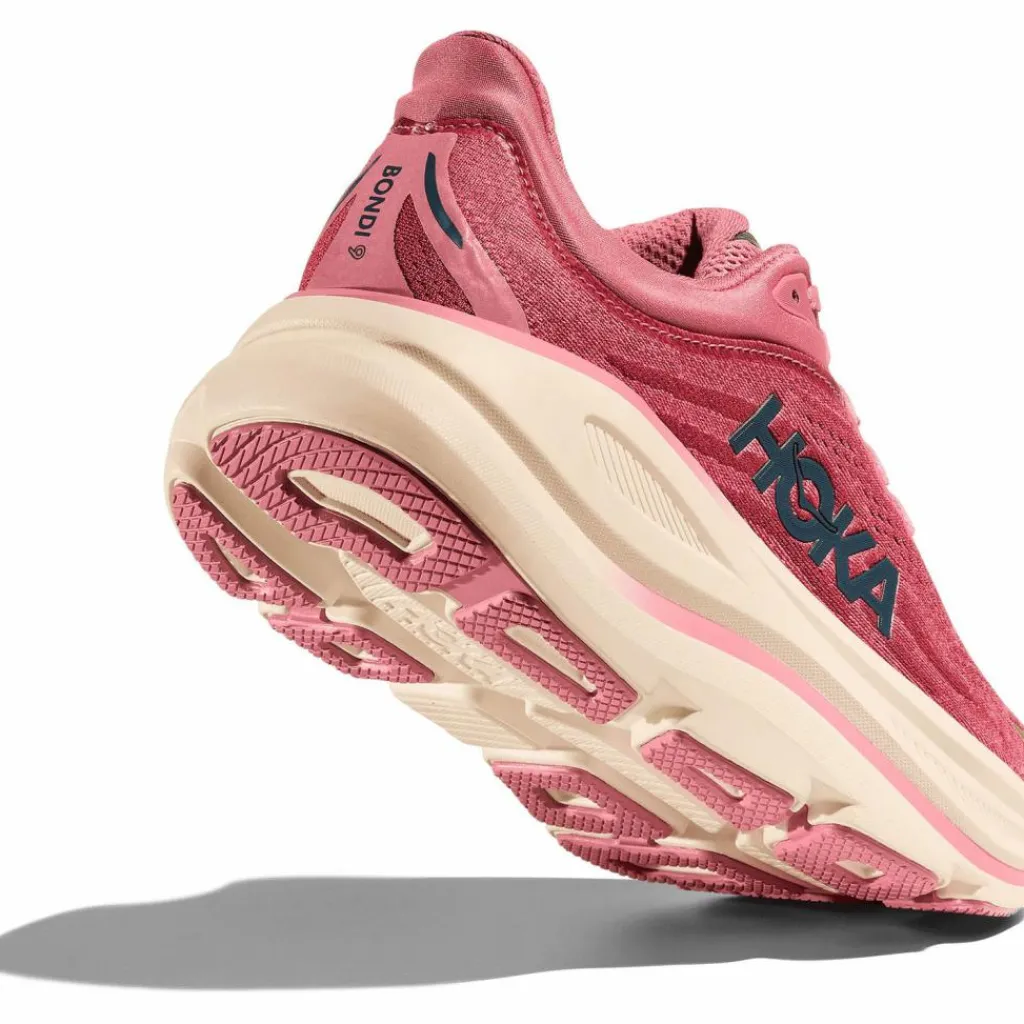 HOKA Laufen|Laufschuhe<· BONDI 9 lingonberry-cranberry