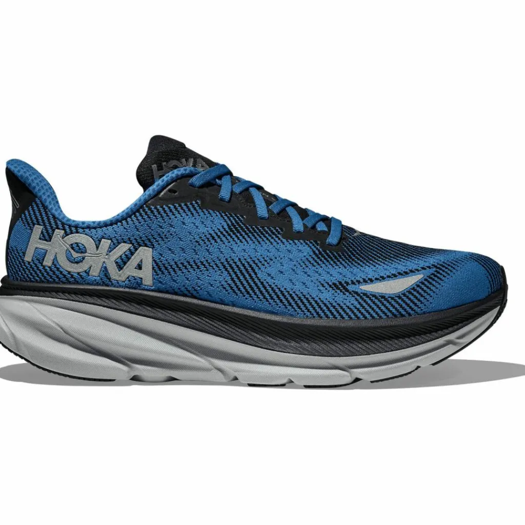 HOKA Laufen|Laufen<· GTX Clifton 9 GTX black - foggy night