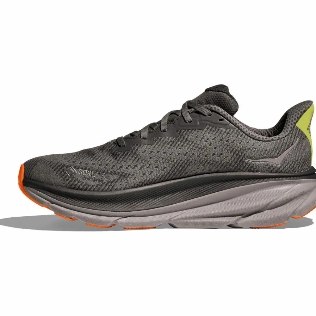 HOKA Laufen|Laufschuhe<· GTX Clifton 9 GTX asphalt grey - gravel